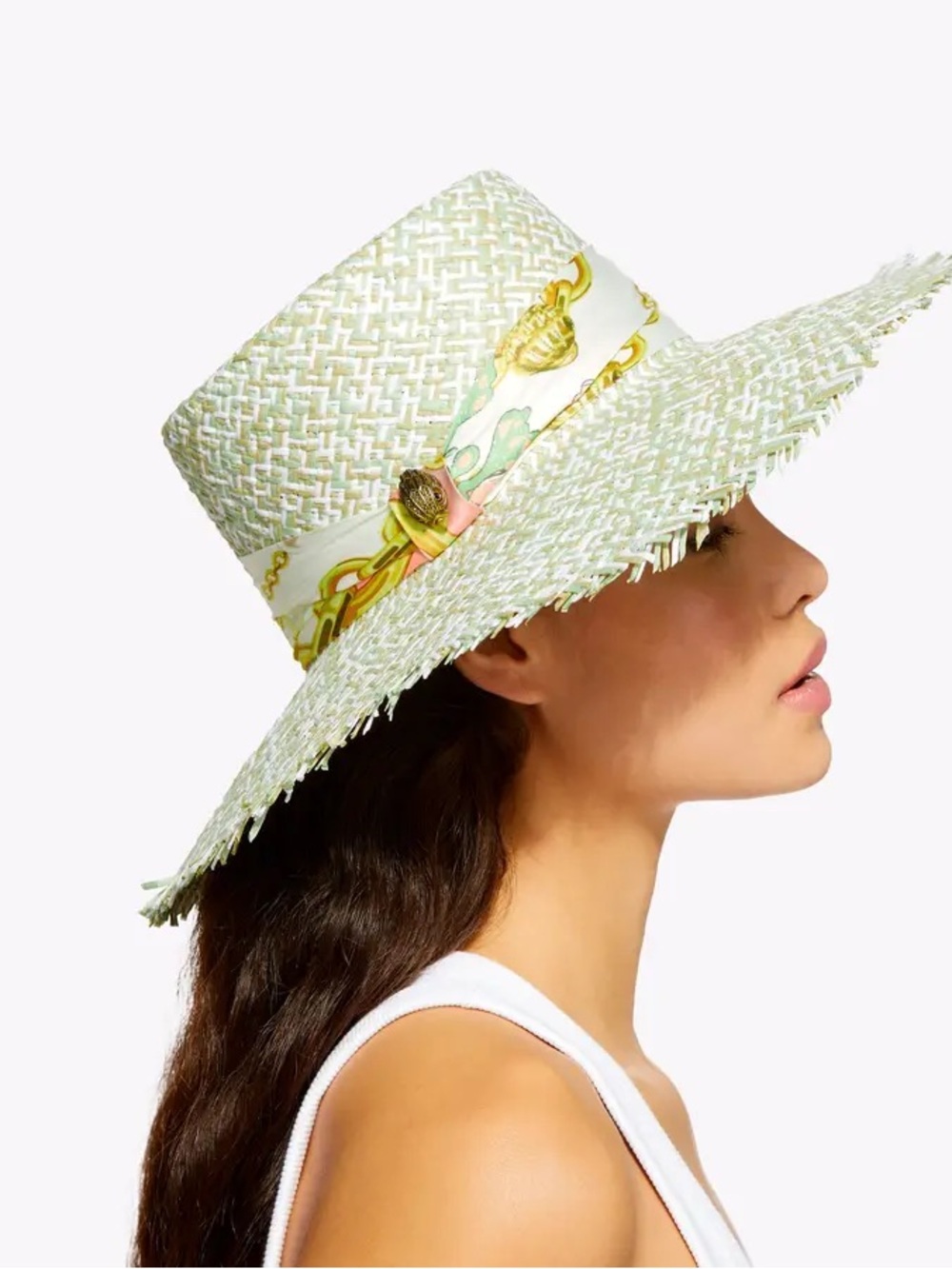 KURT GEIGER LONDON EAGLE STRAW HAT